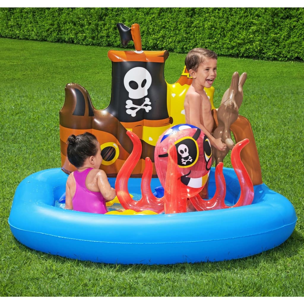 Bestway playcenter sleepboot piraat zwembad, 140x130x104cm