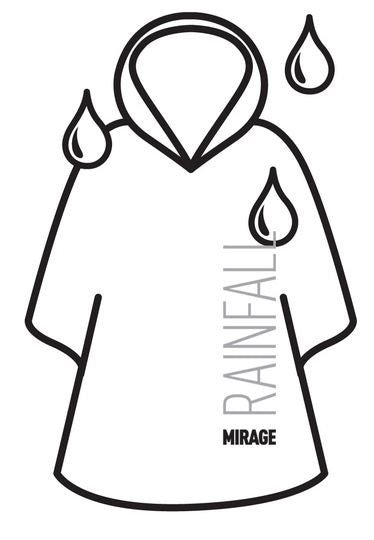 Mirage regenponcho rainfall