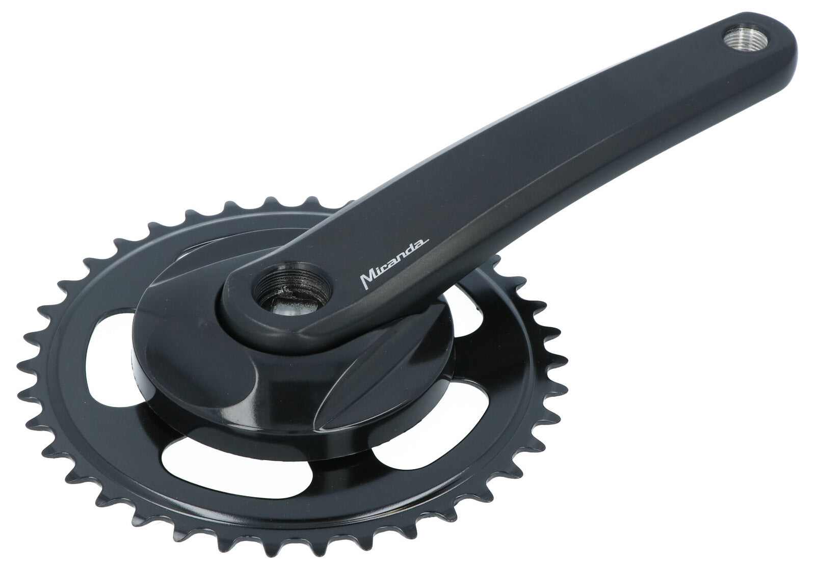 Miranda  delta crankstel 38t +disc 9.5cm zwart