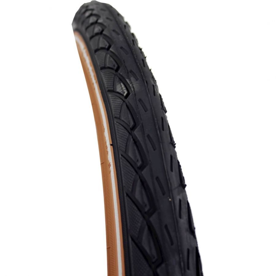 Deli Tire sa 206 buitenband 24x1.75 47-507 zwart-bruin reflectie
