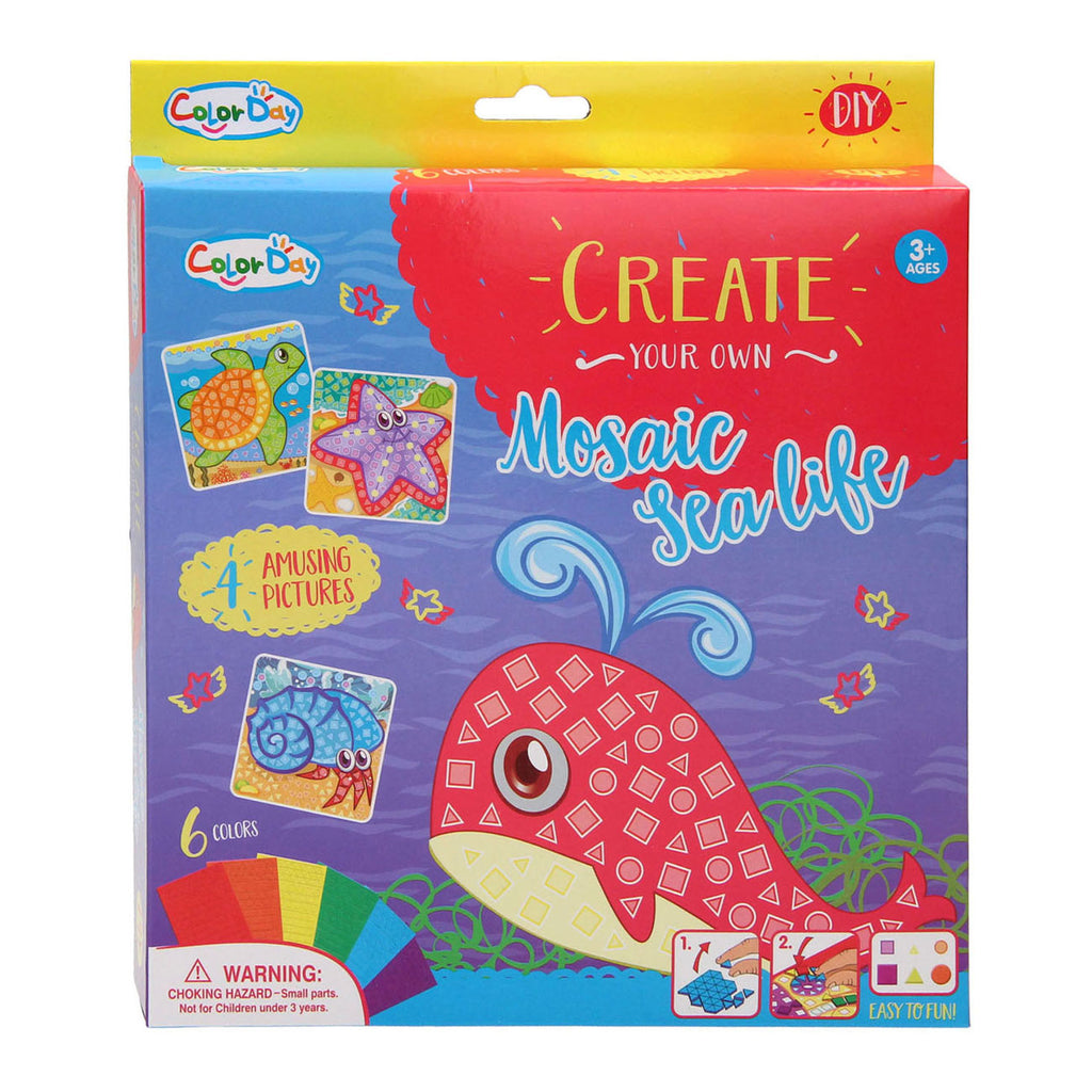 Mozaiek knutselen zeedieren