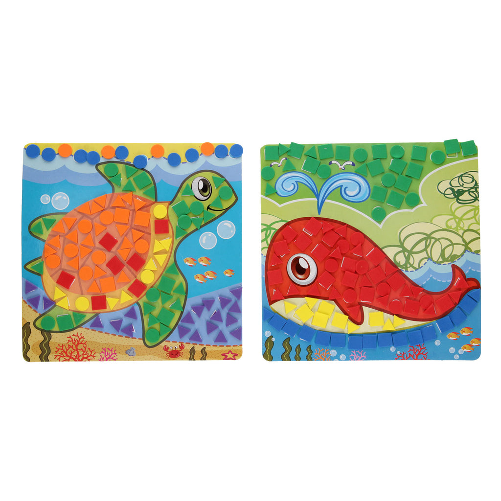 Mozaiek knutselen zeedieren