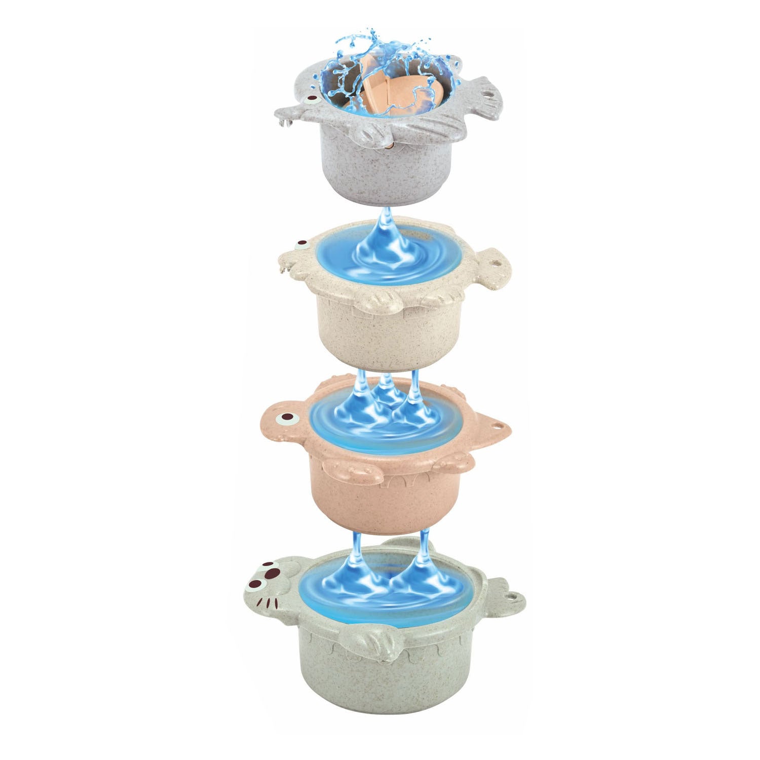Badspeelset met waterval pastel