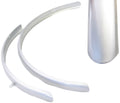 Stel spatborden 28 staal hybride 45mm zilver