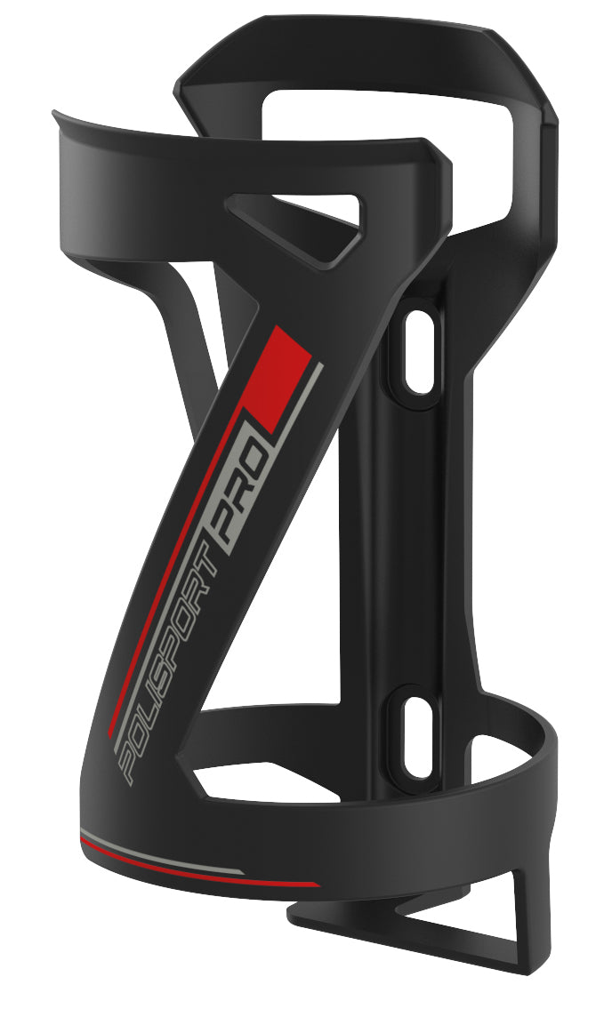 Polisport bidonhoudere side cage - zwart rood