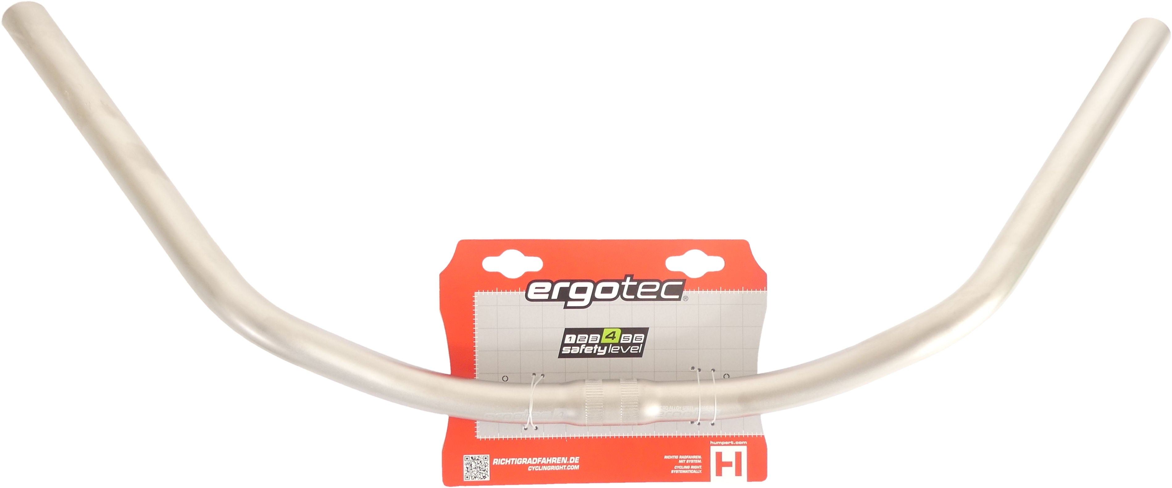 Ergotec stuur moon cruiser 25,4x610 mm - alu look