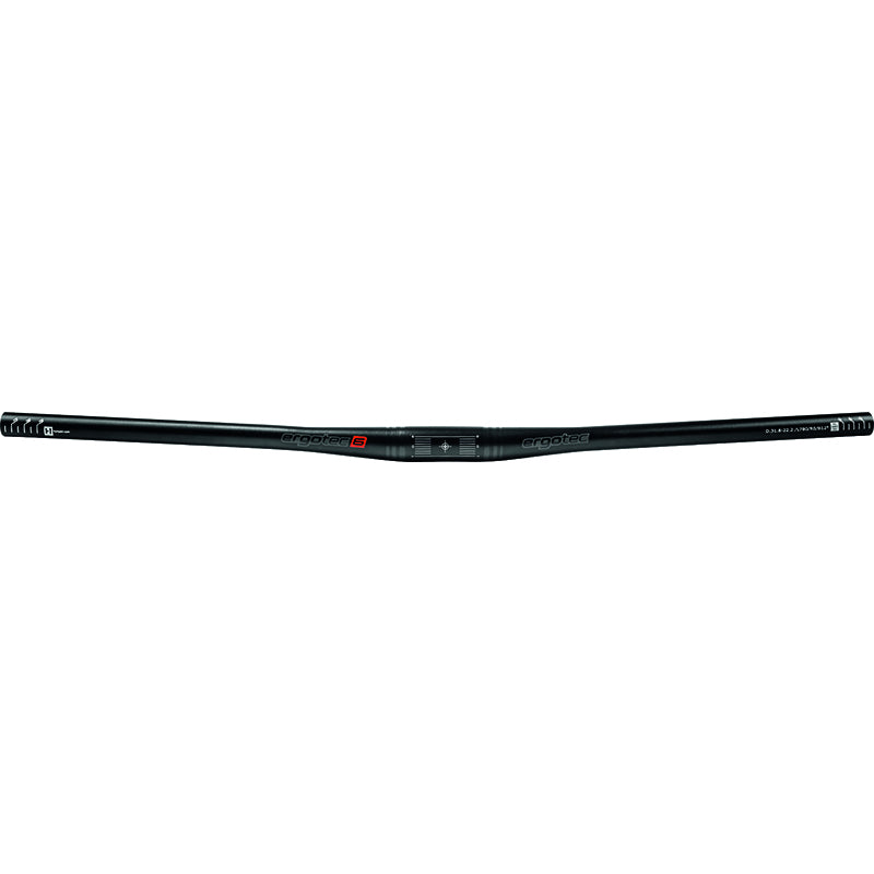Ergotec stuur flat bar 31,8x680 mm - zwart