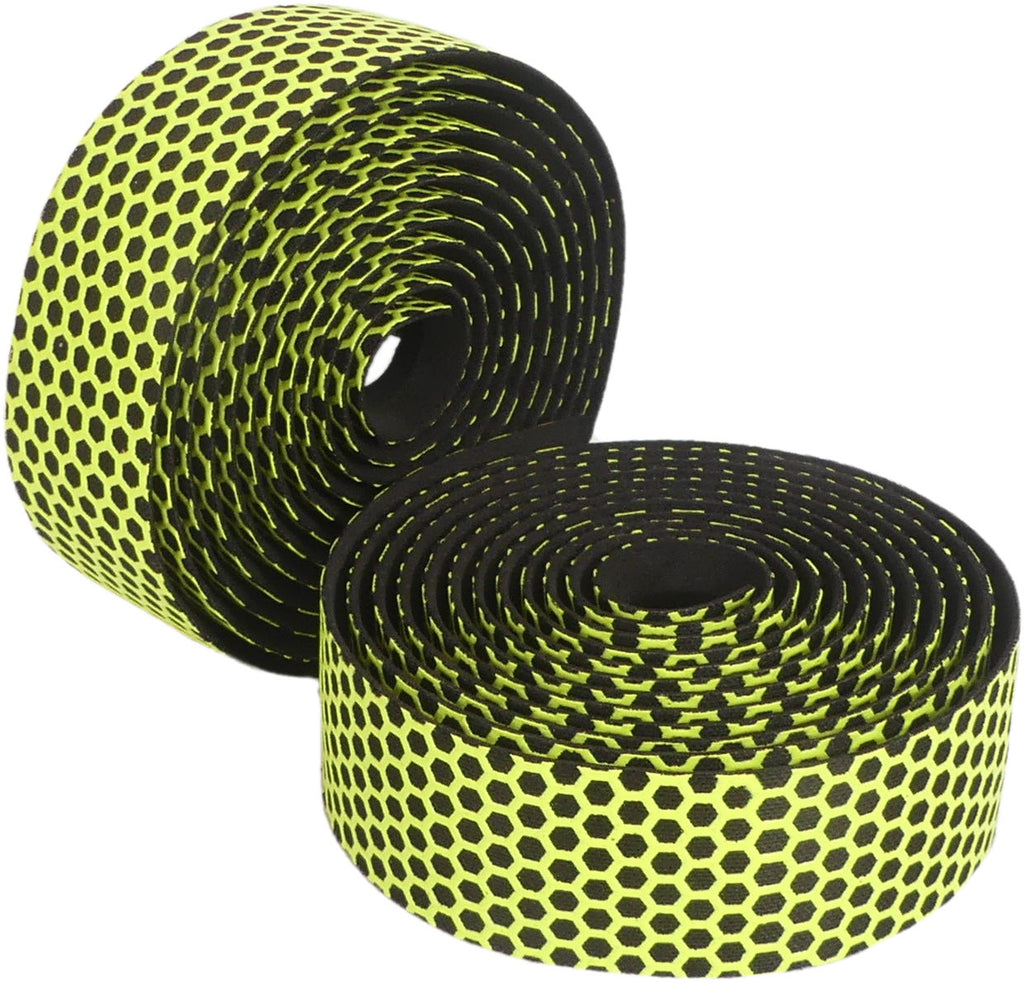 Edge stuurlint silicon anti-slip - geel (2 stuks in een doos)