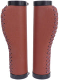 Edge handvatset leer incl lockring - camel brown- 135 135mm (werkplaatsverpakking)