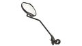 Ergotec spiegel m-99lv met lange arm 121 x 78-66 mm aluminium - zwart gezandstraald