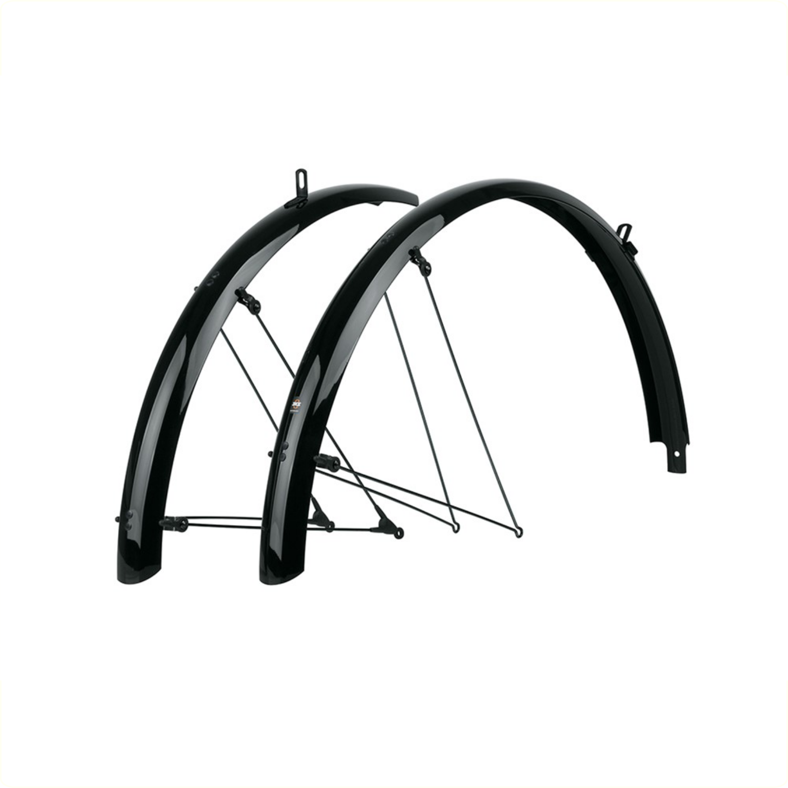 Sks spatbordset 28 bluemels basic 55mm zwart