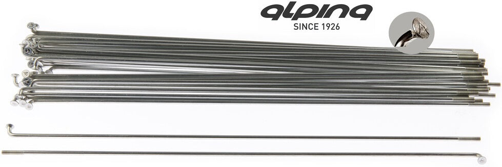 Alpina spaken 276-13 raggi ø2.00 mm fg 2,3 - zink (144 stuks)