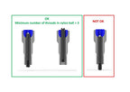 Alpina Spaaknippel met ronde kop 14G 15.0mm 4 Fg 2.3 ABS messing zilver (144 stuks)