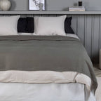 Venture home bedsprei milo 260x260 cm polyester grijs