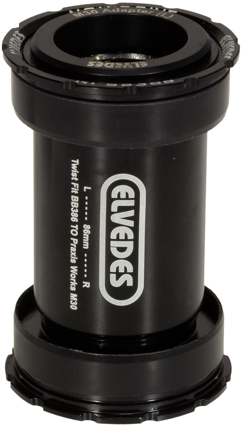 Twist fit trapas Elvedes voor BB386 Praxis road MTB 46 x 86 mm