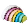 Houten regenboog - heldere kleuren