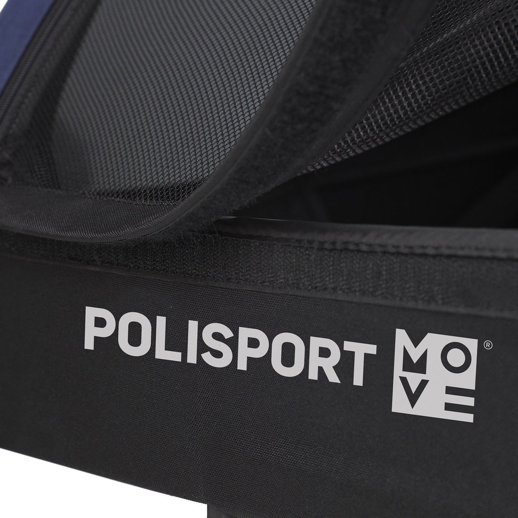 Polisport Kindertrailer met wandelkit grijs blauw
