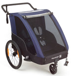 Polisport Kindertrailer met wandelkit grijs blauw