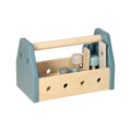 Houten gereedsschapskist - blauw