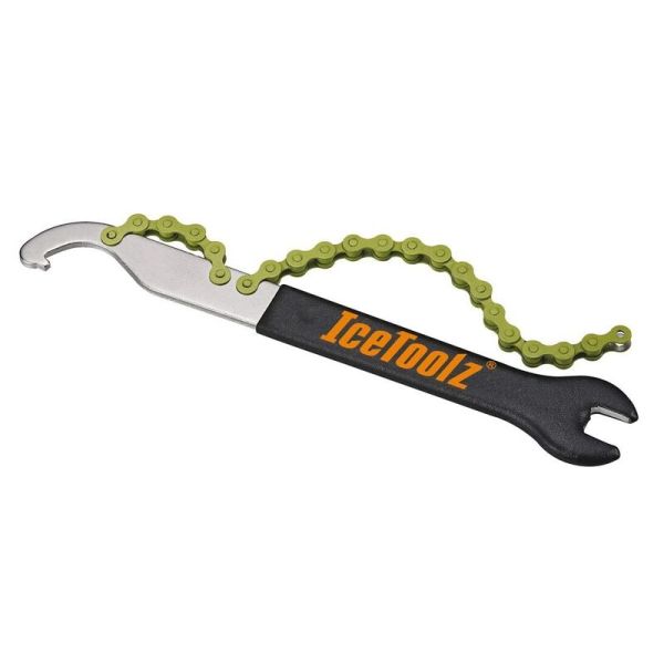 IceToolz Pedaalsleutel met haak en freewheelafnemer 1/2 x 1/8" 34s2