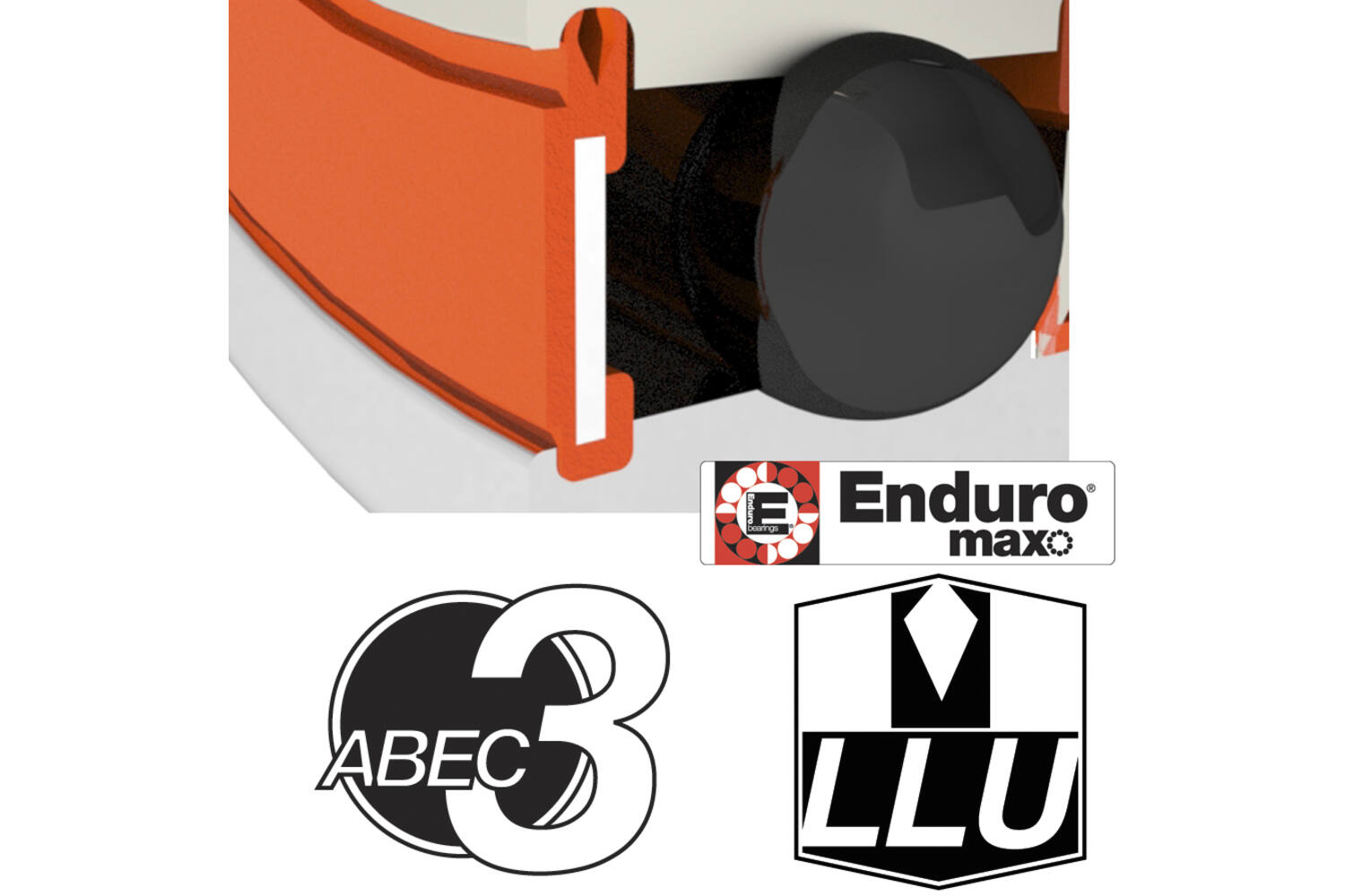 Enduro bearings 6803 llu max - abec 3 max (radial) - 17x26x5