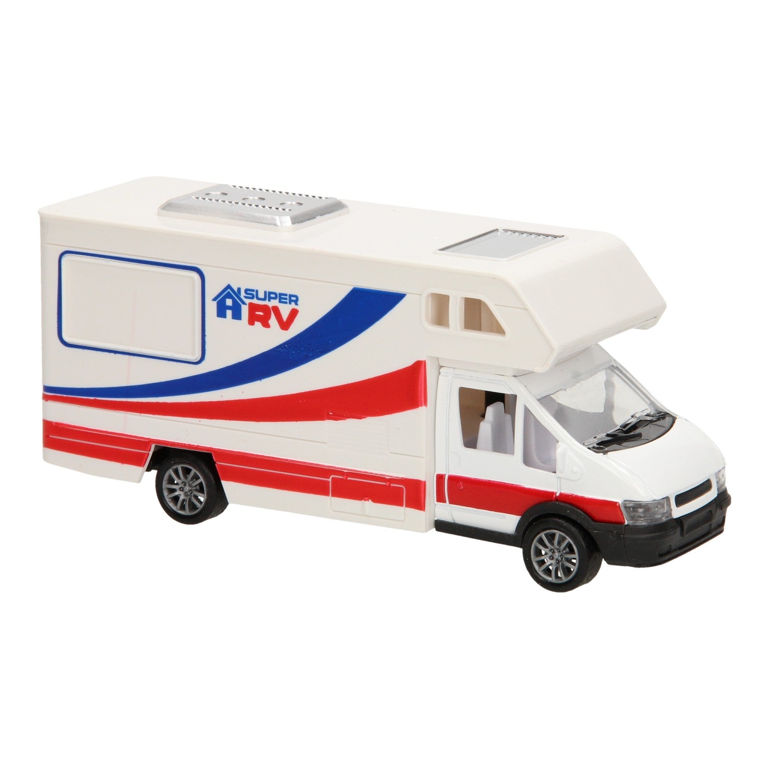 Die-cast camper wit
