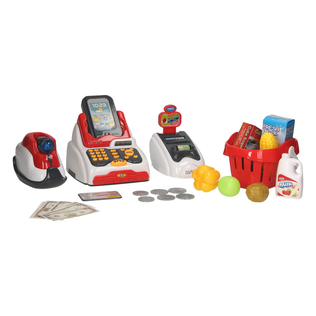 Kassa met licht geluid en accessoires