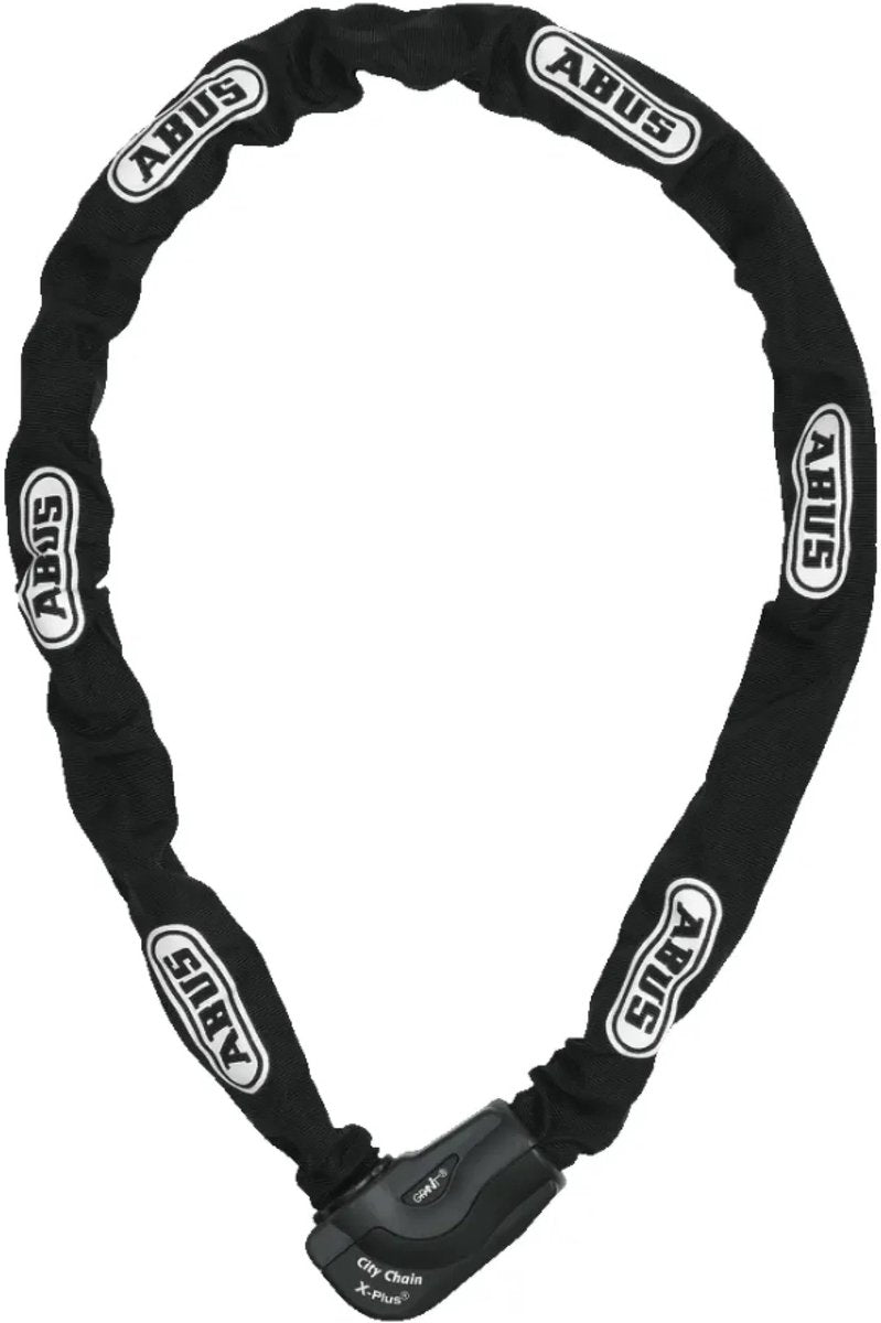 ABUS Fietsslot - scooterslot - motorslot kettingslot - granit citychain xplus™ 1060 - security level 15 - art-3 zwart - 140 cm - geschikt voor bakfietsen - elektrische fietsen - scooters