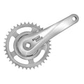 Sunrace - SunRace crankset 38T cranklengte 170mm. zilver aluminium spieloos. 92mm cover. -8mm diepte