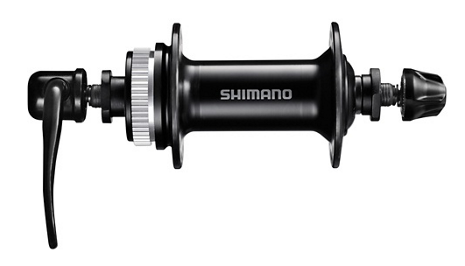 Shimano voornaaf ques 36gaats zwart centerlock