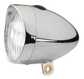 Edge koplamp retro 3 led aan uit - incl. batterijen - chroom