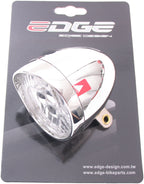Edge koplamp retro 3 led aan uit - incl. batterijen - chroom