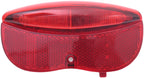 Edge dragerachterlicht city luxe - 3 leds inclusief batterijen - 80mm