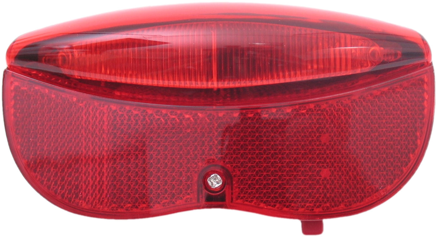 Edge dragerachterlicht city luxe - 3 leds inclusief batterijen - 80mm