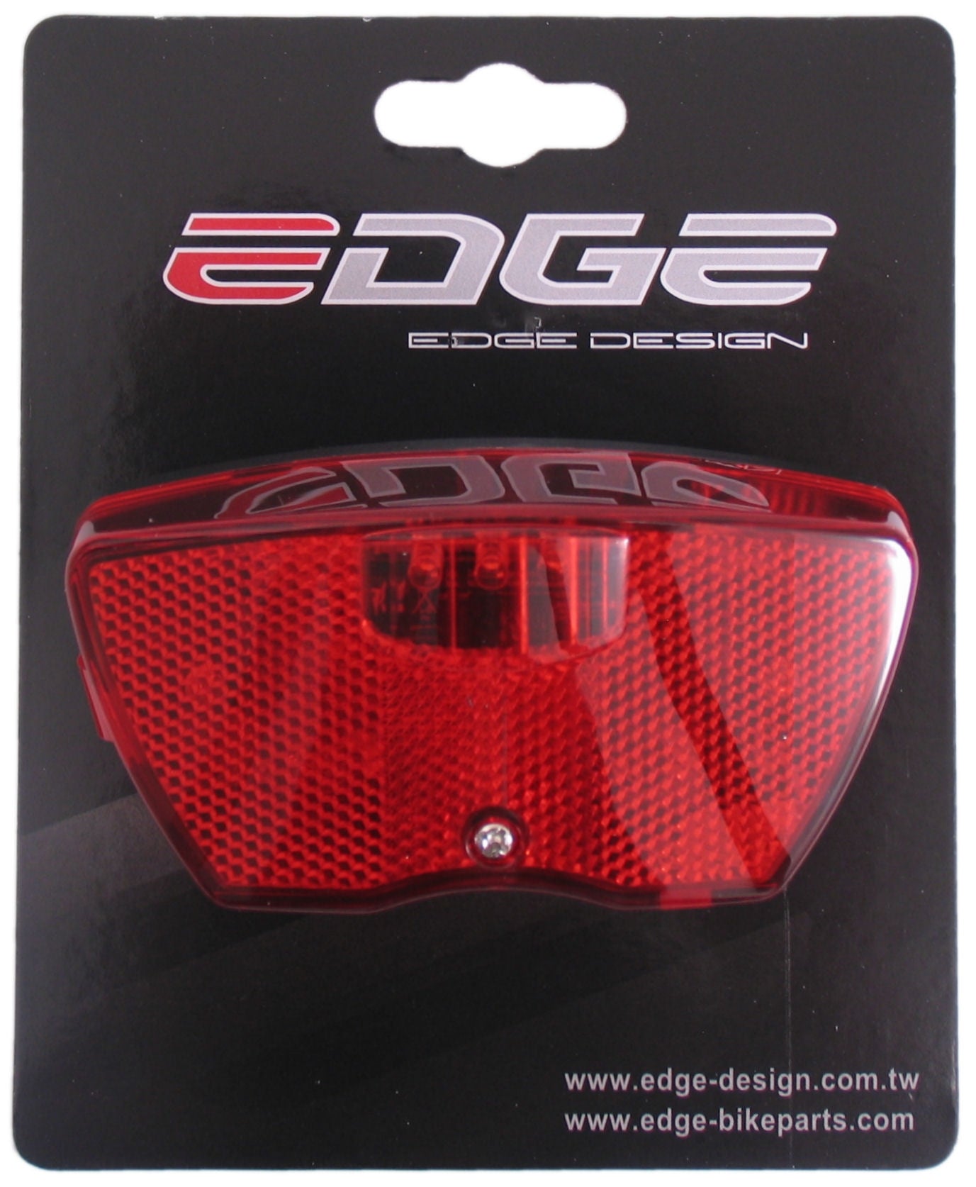 Edge dragerachterlicht city - 3 leds -80mm- inclusief batterijen (op kaart)