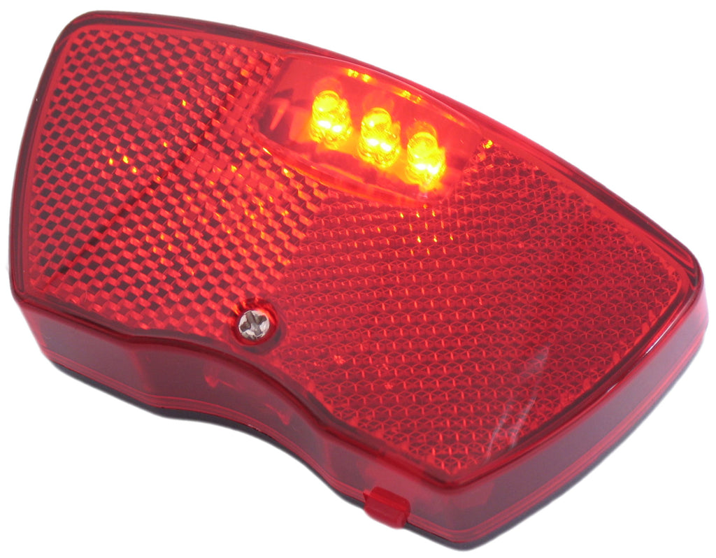 Edge dragerachterlicht city - 3 leds inclusief batterijen (werkplaatsverpakking)