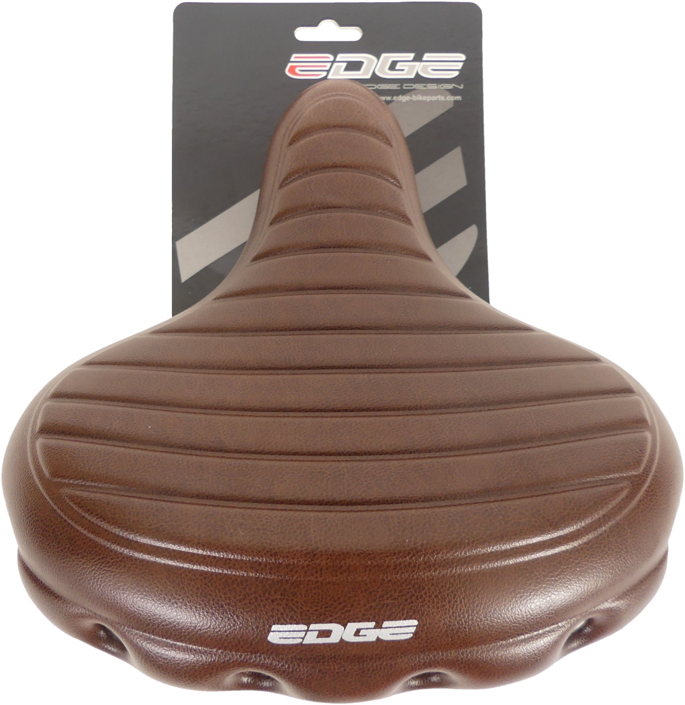 Edge fietszadel urban xl wave - bruin