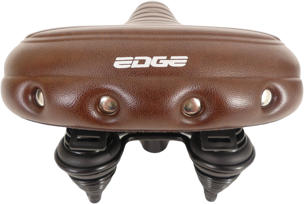 Edge fietszadel urban xl wave - bruin