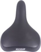Fietszadel Edge Towny met memory foam - zwart