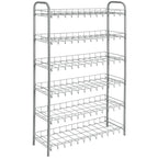 Metaltex schoenenrek 6 etages 64x23x104 cm zilver