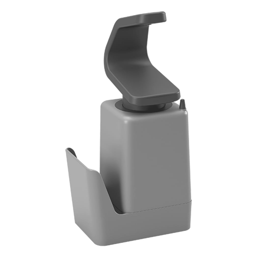 Metaltex soap-tex zeepdispenser 11x8x22 cm grijs