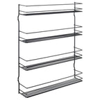 Metaltex pepito 4 wandkruidenrek 4 etages 36x8x45 cm zwart