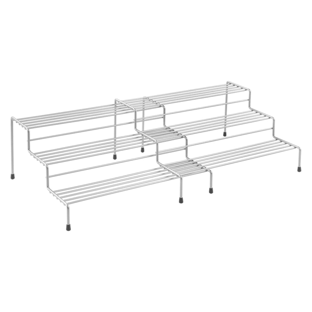 Metaltex smart kitchen 2-delig schuifbaar kruidenrek 28 55x23x13 cm zilver