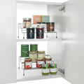 Metaltex smart kitchen 2-delig schuifbaar kruidenrek 28 55x23x13 cm zilver