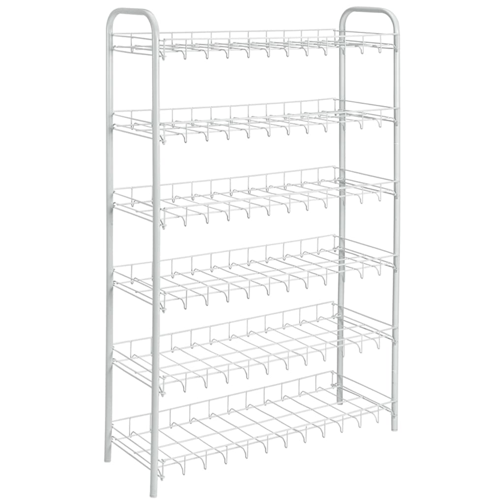 Metaltex tomado shoe 6 schoenenrek wit 64x23x104 cm 6 verdiepingen