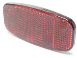 Spanninga reflector voor bagagedrager. montage 80mm. per stuk