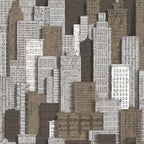Noordwand behang urban friends coffee city apartments wit en goud