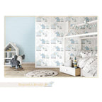 Noordwand behang mondo baby little dots blauw en wit