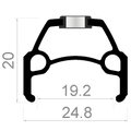Rodi Achterwiel Connect 28 8 9 10 speed 622 x 19 met snelspanner en RVS spaken zwart