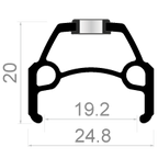 Rodi Achterwiel Connect 28 8 9 10 speed 622 x 19 met snelspanner en RVS spaken zwart